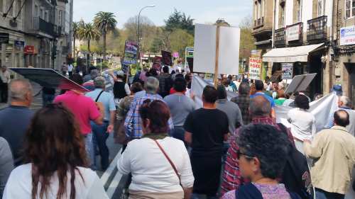 Manifestación Por un Plano Forestal: Compostela, abril 2018