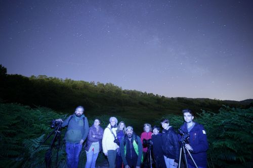 Fotografía nocturna dende o Monte Pituco (Fran Currás)
