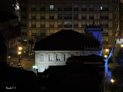 Fotografía nocturna dende o Monte Pituco (Paulo Troitiño)