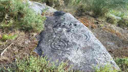 Petroglifo de Pinal de Caeiro, 'O ciclista'