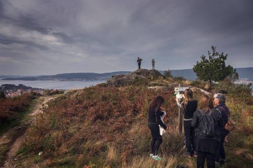 Ruta polo Monte Pornedo nas II Xornadas de Patrimonio de San Xián (foto, Fran Currás)