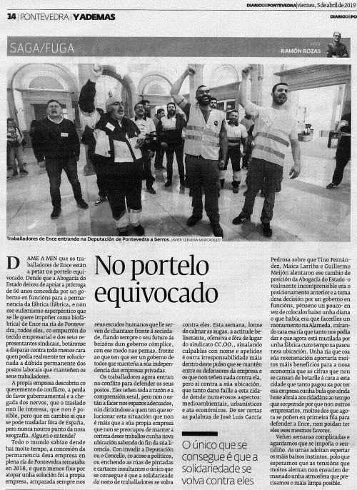 Diario, 5 abril 2019