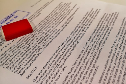 Escrito presentado en maio de 2019