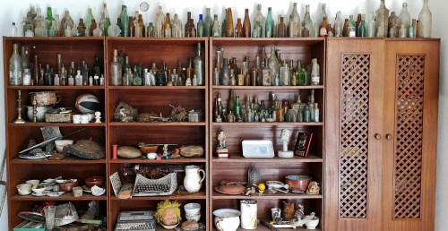 Museo de obxectos recuperados do río, en Cabanas (Salcedo)